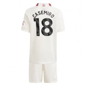 Manchester United Casemiro #18 kläder Barn 2023-24 Tredje Tröja Kortärmad (+ korta byxor)